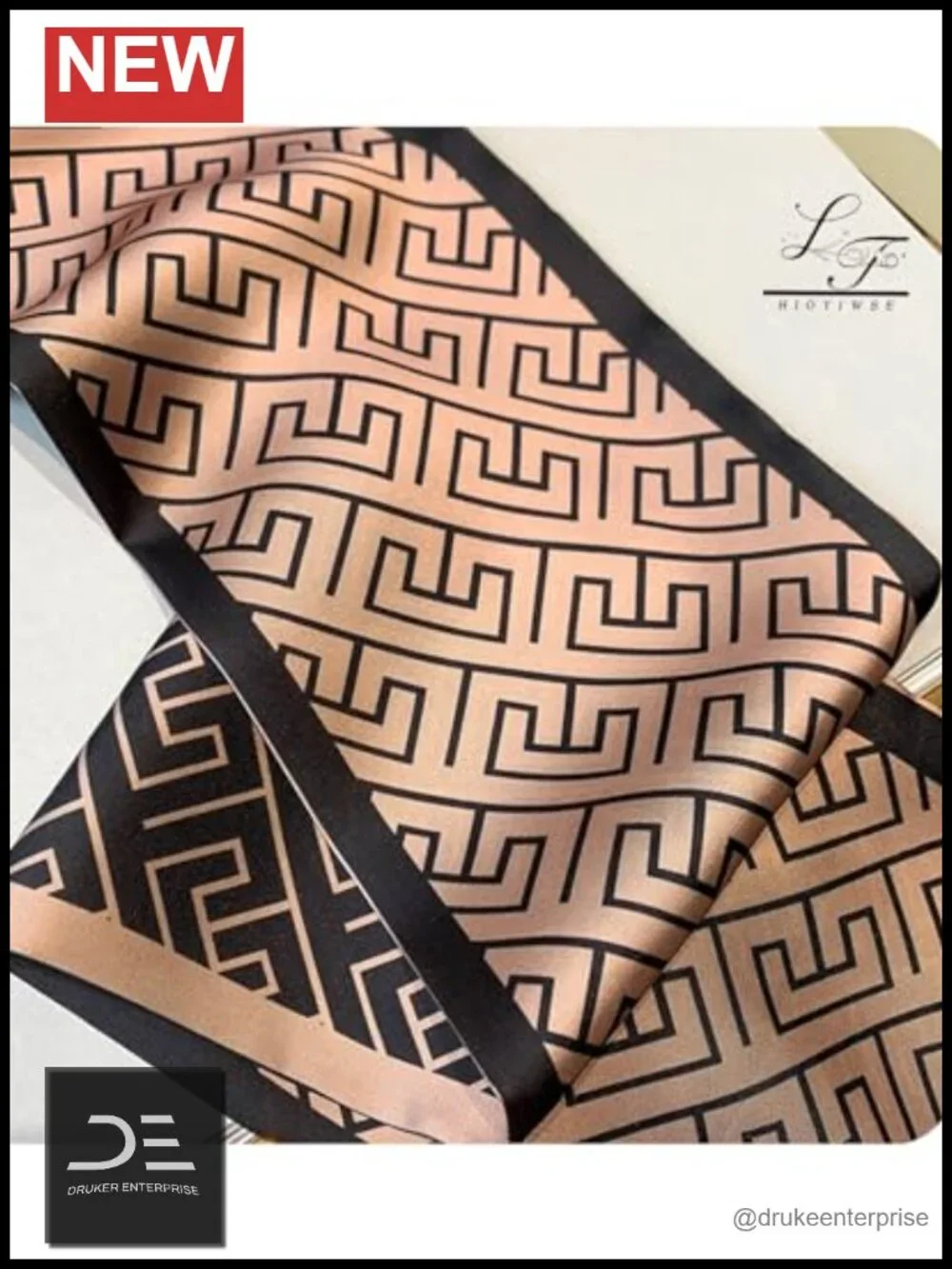 Silky Long Thin Satin Scarf for Women Multifunctional Head Neck Bag Scarf